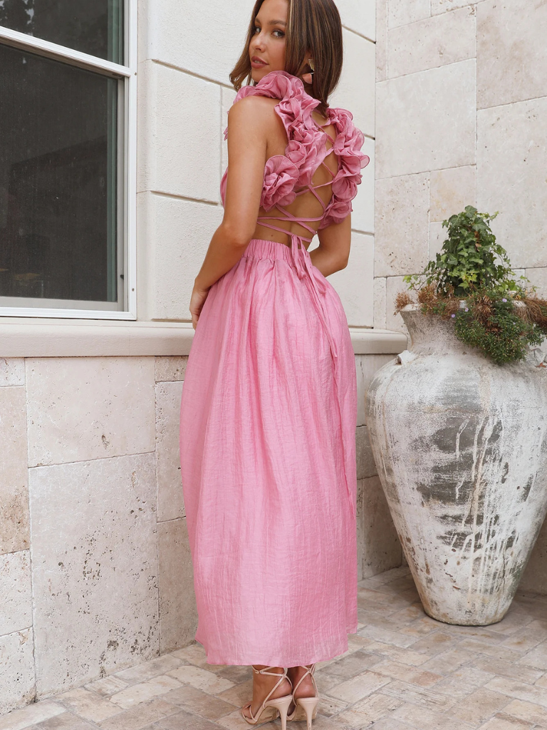 Juliette | Elegantes Midikleid mit verspielten Volants