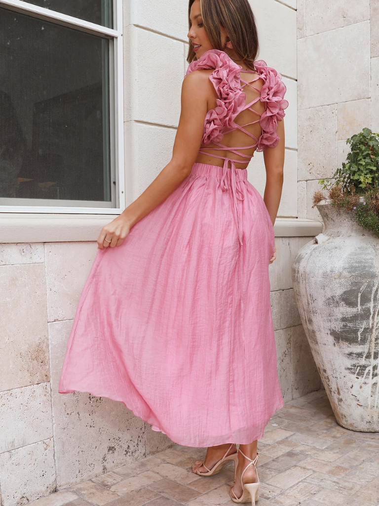 Juliette | Elegantes Midikleid mit verspielten Volants