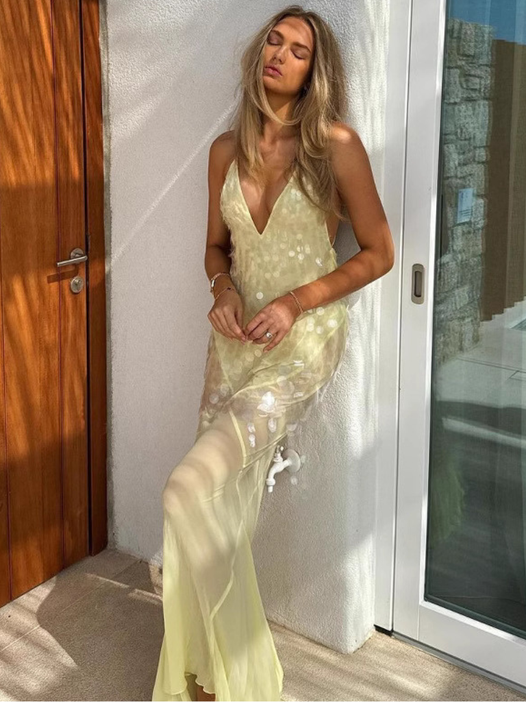 Jennifer | Elegantes Kleid mit pastellfarbenem Sommerflair