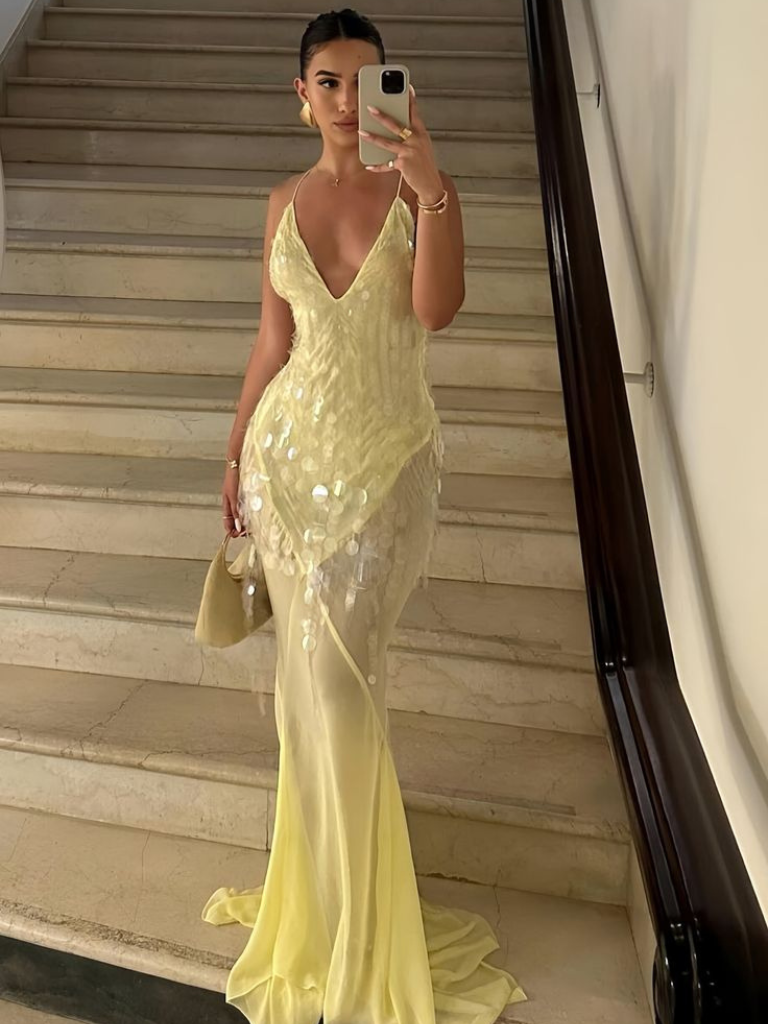 Jennifer | Elegantes Kleid mit pastellfarbenem Sommerflair