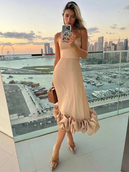 Liora™ | Elegantes Kleid mit verspieltem Rüschenflair