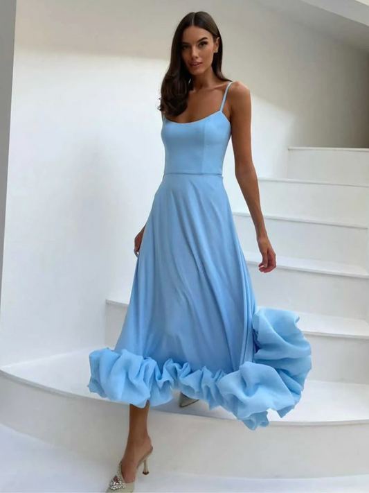 Liora™ | Elegantes Kleid mit verspieltem Rüschenflair