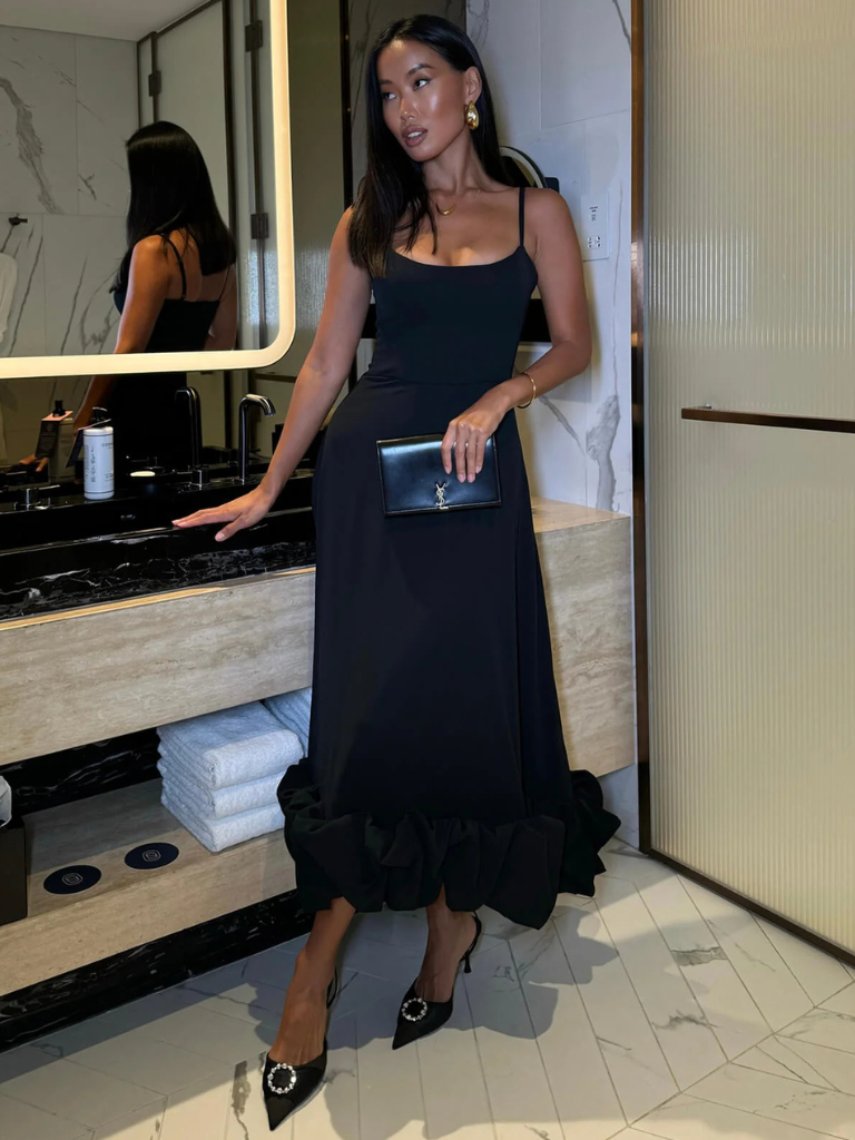 Liora™ | Elegantes Kleid mit verspieltem Rüschenflair