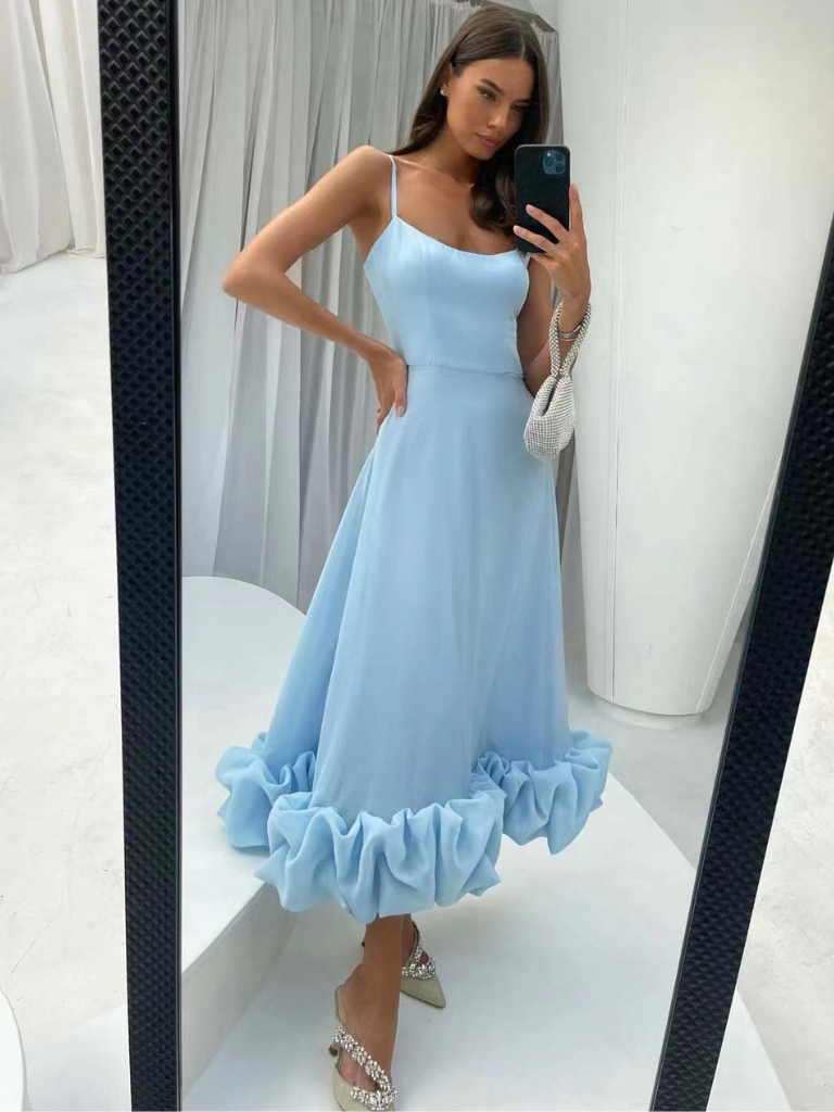 Liora™ | Elegantes Kleid mit verspieltem Rüschenflair