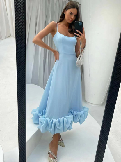 Liora™ | Elegantes Kleid mit verspieltem Rüschenflair