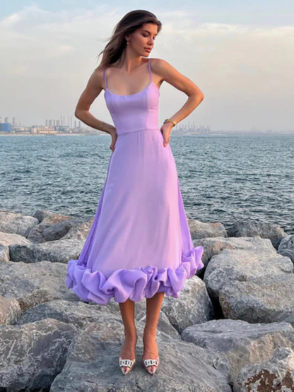 Liora™ | Elegantes Kleid mit verspieltem Rüschenflair