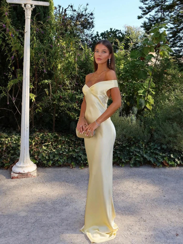 Éliora™ | Elegantes Satin-Maxikleid mit luxuriösem Glanz und feinem Rückenausschnitt
