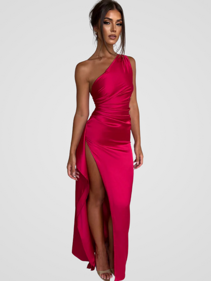 Soleil™ | Elegantes Maxikleid mit seidigem Glanz