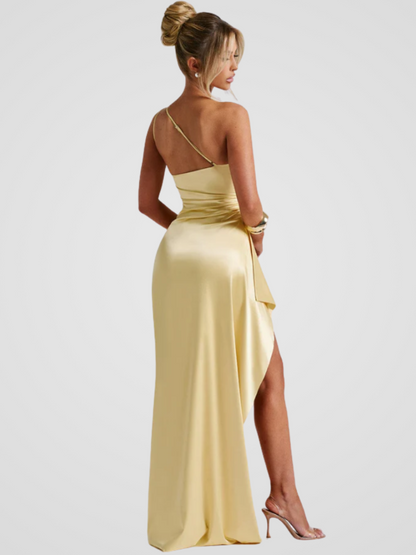 Soleil™ | Elegantes Maxikleid mit seidigem Glanz