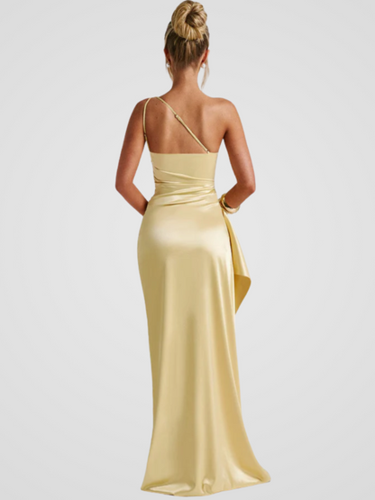 Soleil™ | Elegantes Maxikleid mit seidigem Glanz