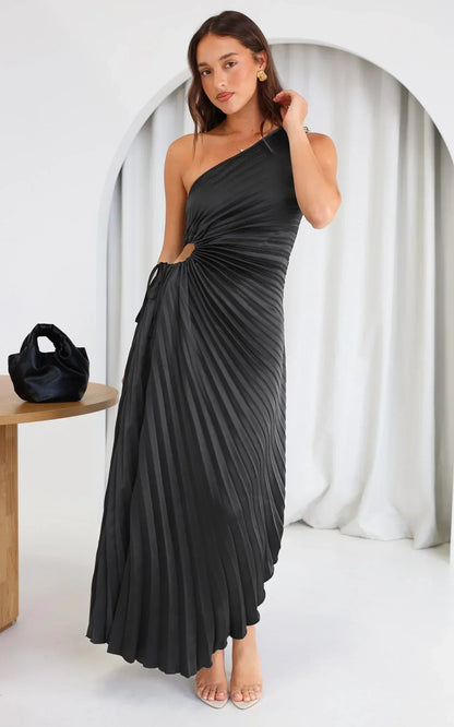Sylviana | Elegantes Midikleid mit einer Schulter