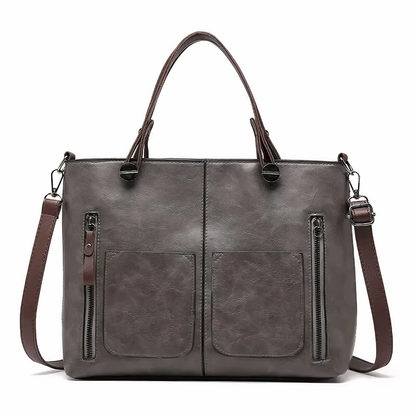 Lina™ - Vintage-inspirierte Leder Schultertasche