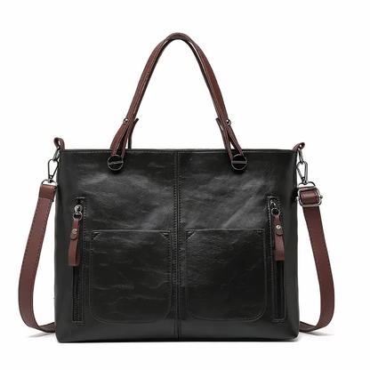 Lina™ - Vintage-inspirierte Leder Schultertasche