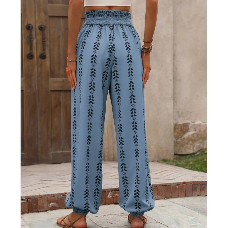 Iris | Leichte Boho-Hosen mit elastischem Bund