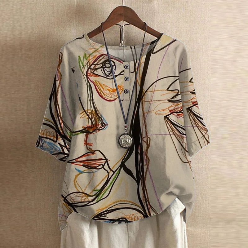 Anya | Vintage-inspirierte Bluse