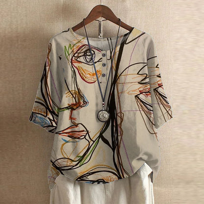 Anya | Vintage-inspirierte Bluse