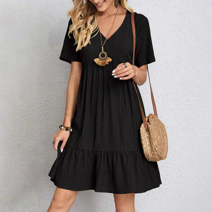 Hadley - Boho-Chic Mini-Kleid mit Volant