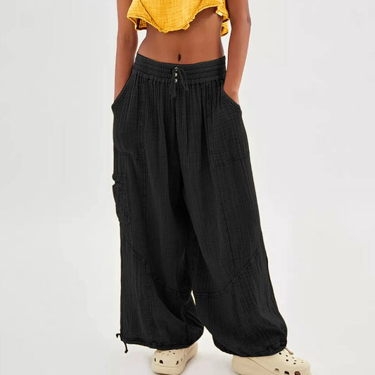 Isla | Elegante Leinen-Hosen mit Hoher Taille und Bindegürtel