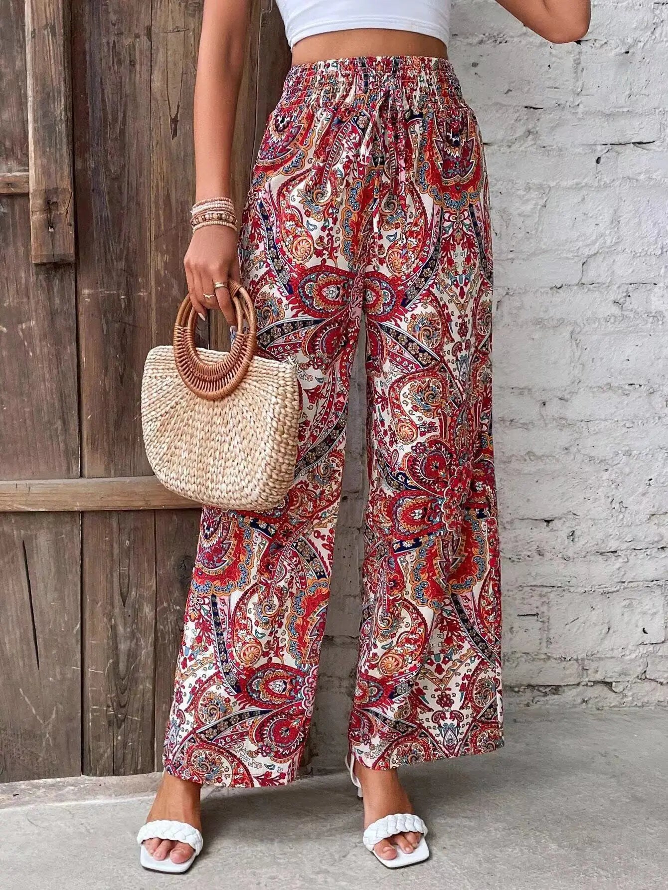Analyn | Boho-Weitbein-Hose