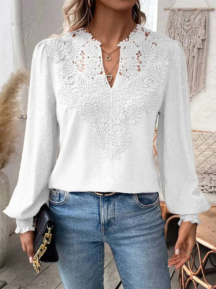 Charlene | Elegante Bluse mit raffinierten Details