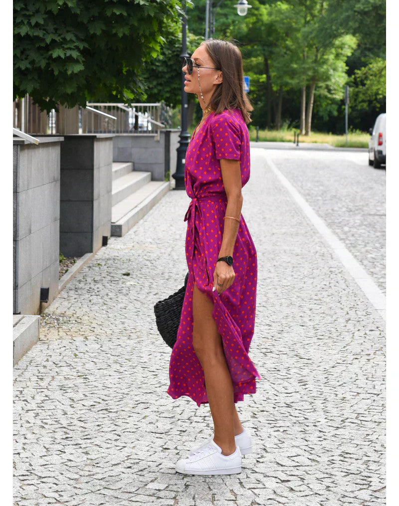 Suzanne | Elegante Kleid mit V-Ausschnitt