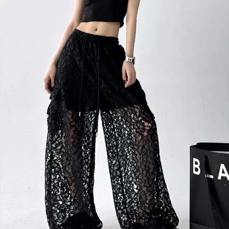 Nova | Elegante Vintage-Spitzen-Cargo-Hose