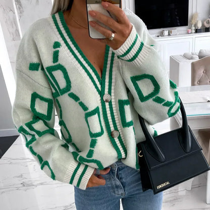 Nanette | Chic Weste im geometrischen Design