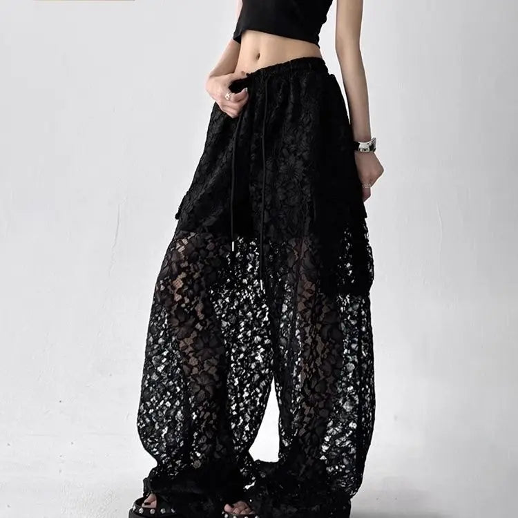 Nova | Elegante Vintage-Spitzen-Cargo-Hose