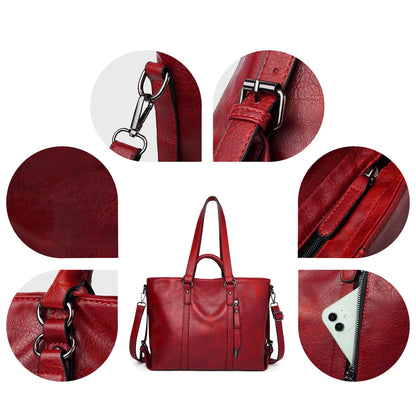 Signe™ | Große Kapazität Leder Schultertasche