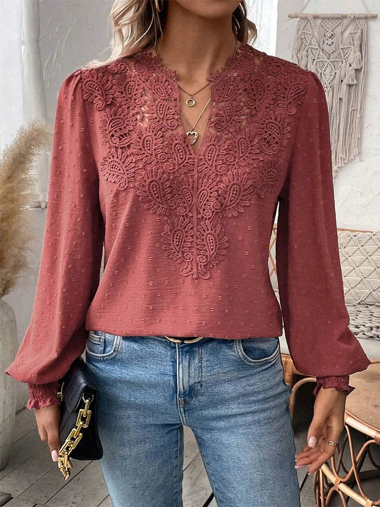 Charlene | Elegante Bluse mit raffinierten Details