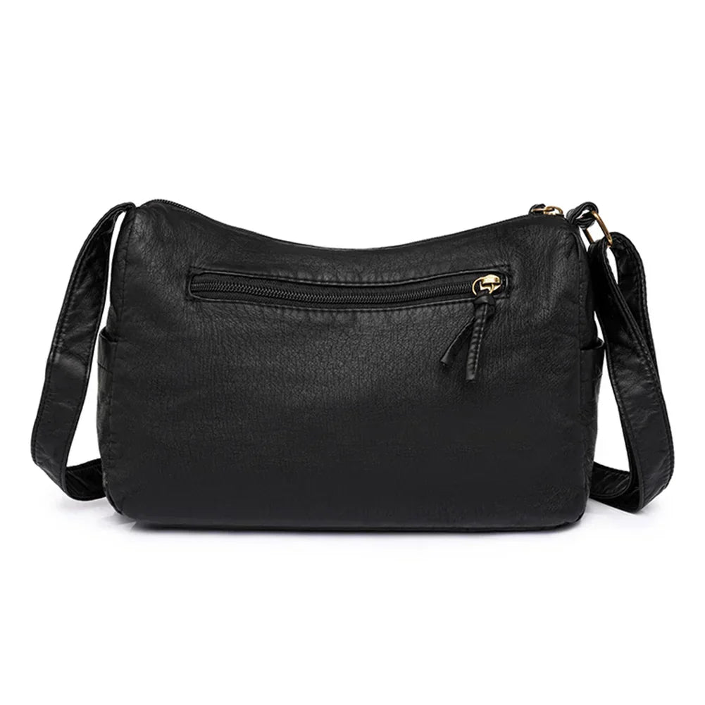 Lykke™ | Vintage Leder Umhängetasche mit mehreren Fächern