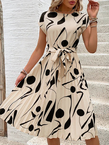 Allaine | Elegantes Midikleid mit Taillengürtel