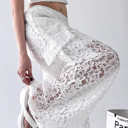 Nova | Elegante Vintage-Spitzen-Cargo-Hose
