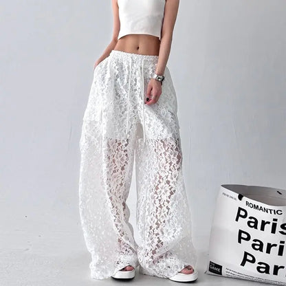 Nova | Elegante Vintage-Spitzen-Cargo-Hose