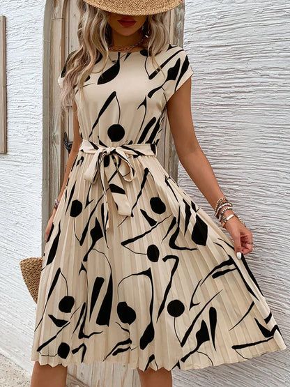 Allaine | Elegantes Midikleid mit Taillengürtel