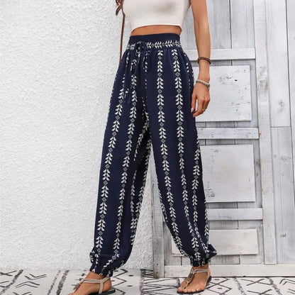 Iris | Leichte Boho-Hosen mit elastischem Bund