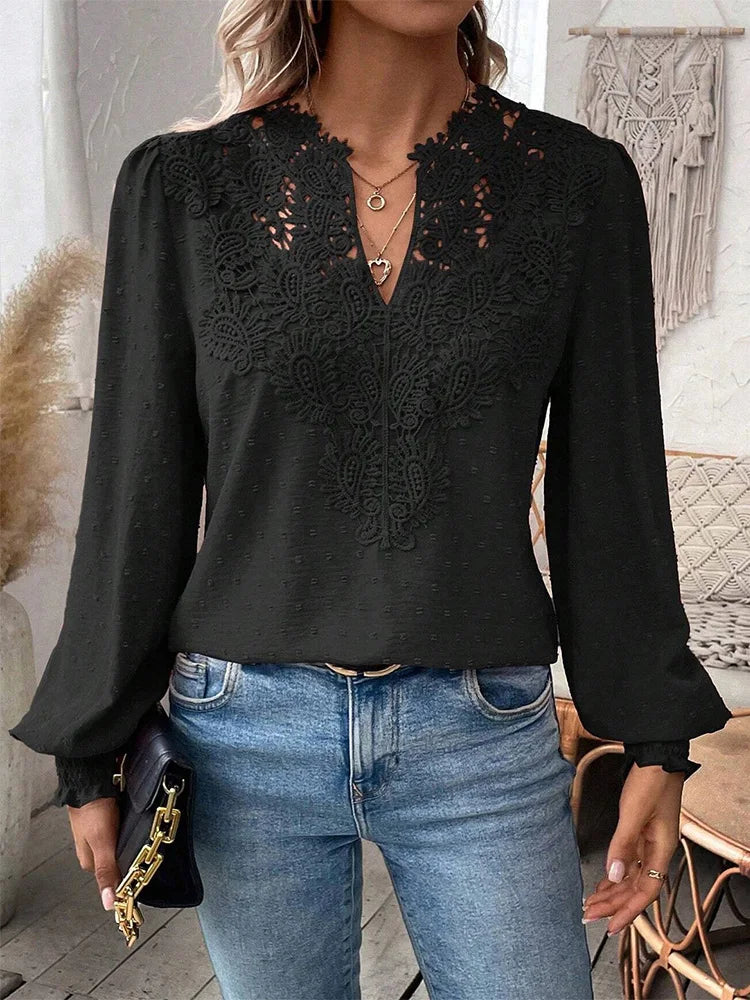 Charlene | Elegante Bluse mit raffinierten Details