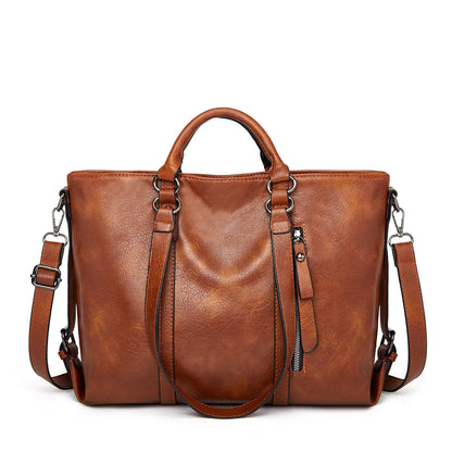 Signe™ | Große Kapazität Leder Schultertasche