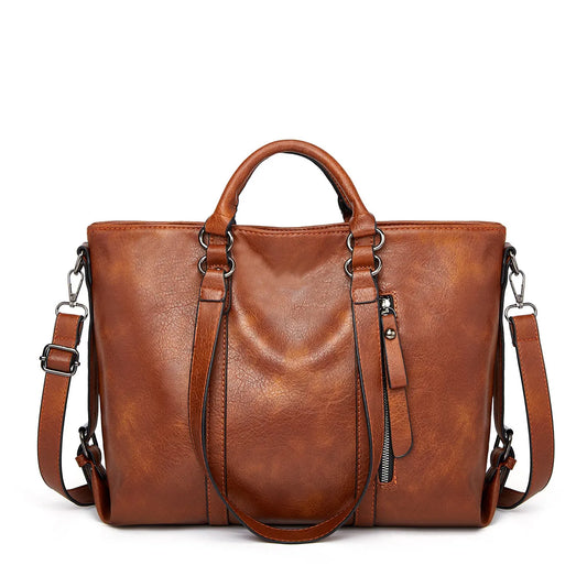 Signe™ | Große Kapazität Leder Schultertasche