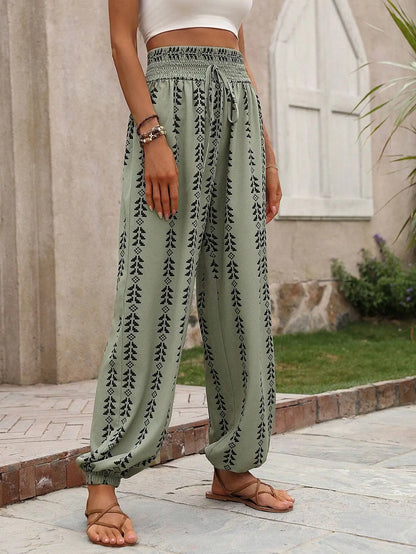 Iris | Leichte Boho-Hosen mit elastischem Bund