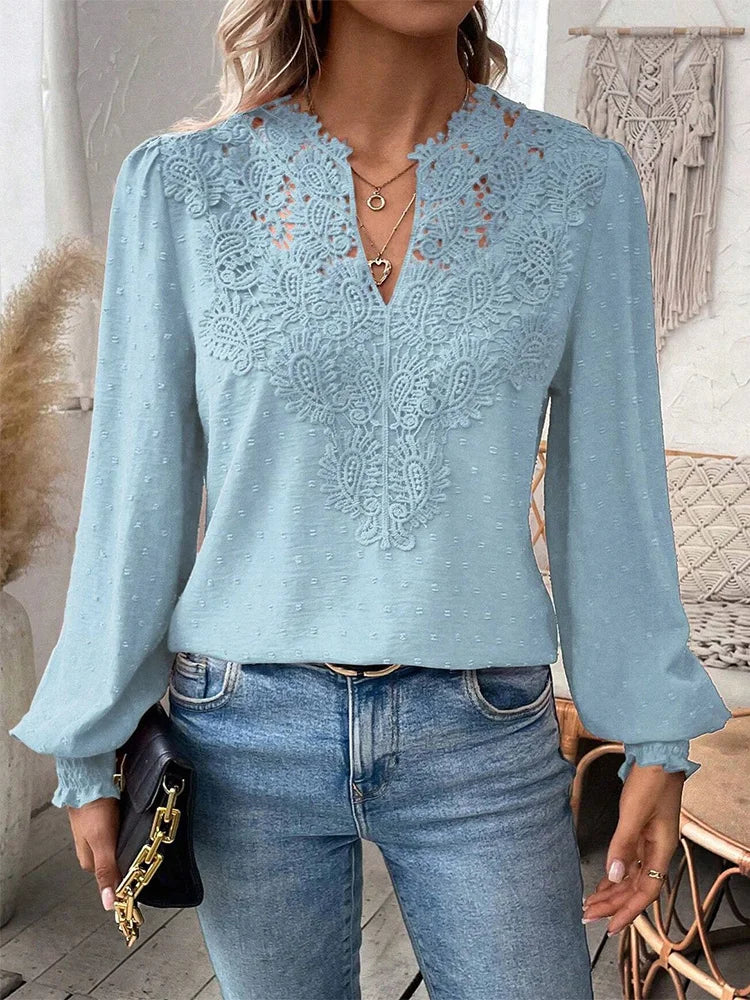Charlene | Elegante Bluse mit raffinierten Details