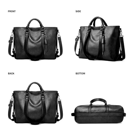 Signe™ | Große Kapazität Leder Schultertasche