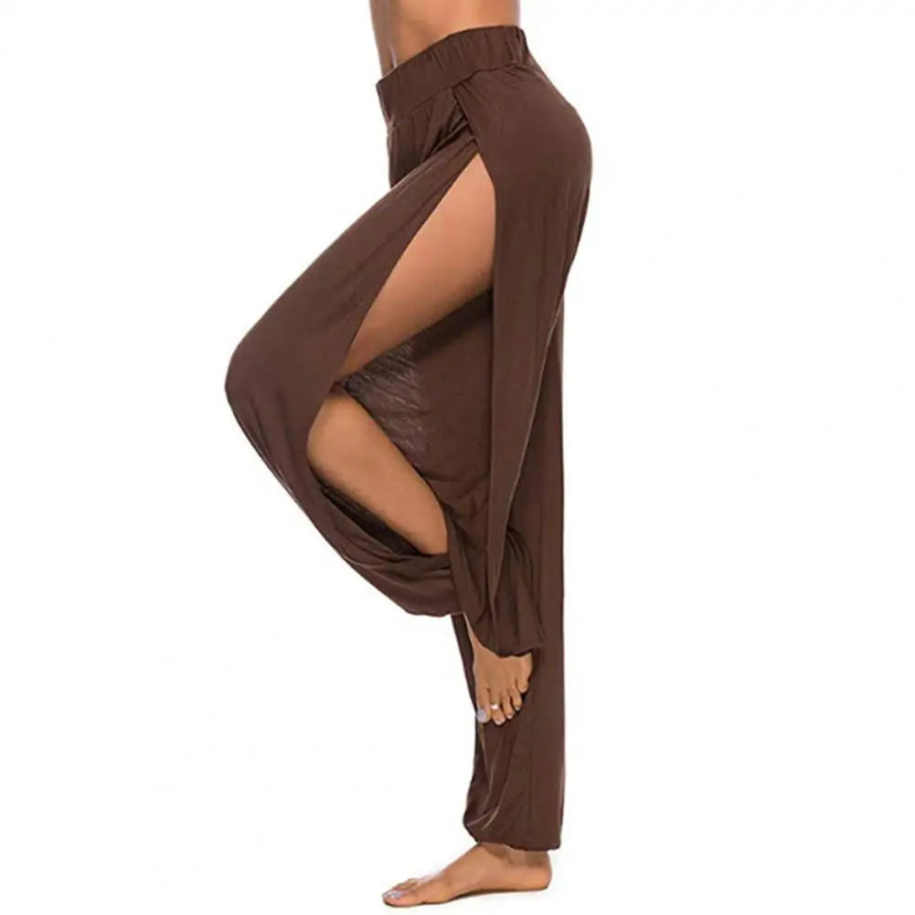 Raya | Elegante Harem-Tanzhose mit hohem Bund und seitlichem Schlitz