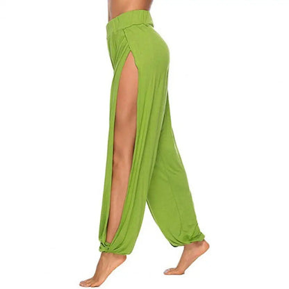 Raya | Elegante Harem-Tanzhose mit hohem Bund und seitlichem Schlitz