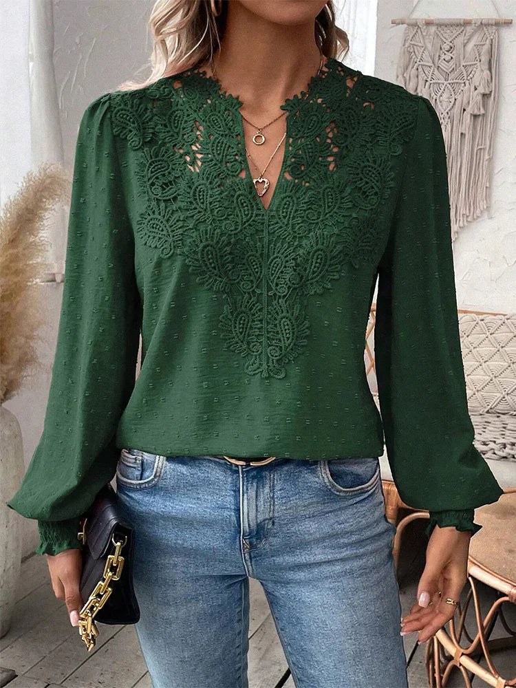 Charlene | Elegante Bluse mit raffinierten Details