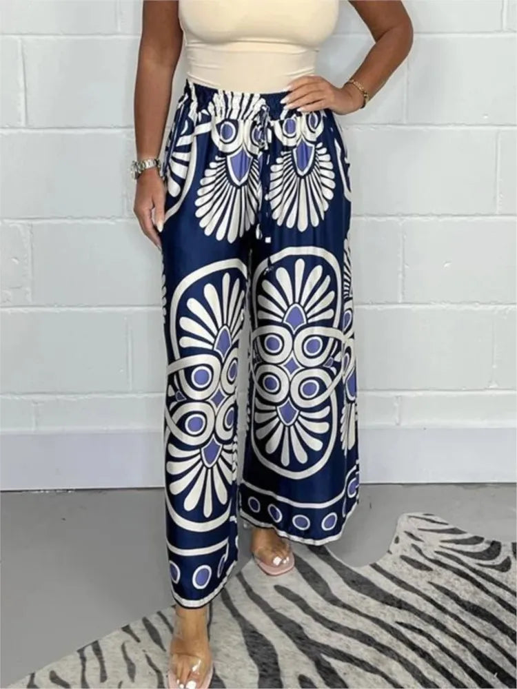 Casandra | Boho-Chic-Hose mit weitem Bein