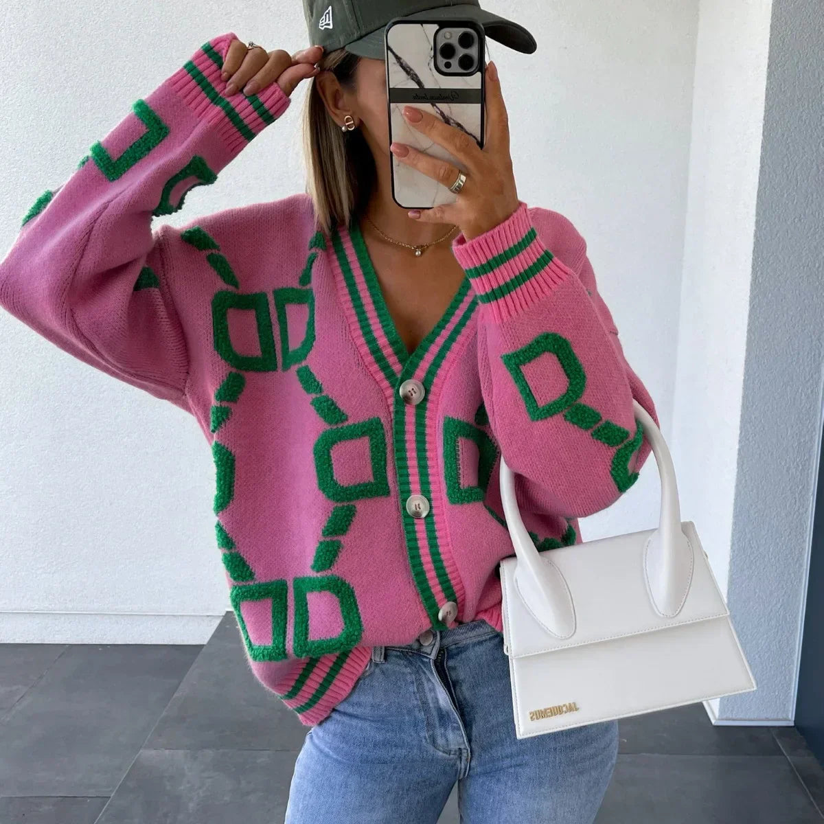 Nanette | Chic Weste im geometrischen Design