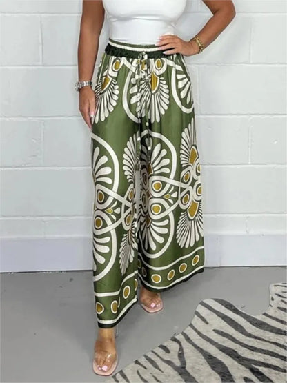 Casandra | Boho-Chic-Hose mit weitem Bein