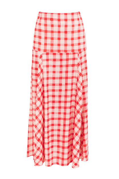 Freida - Red Checkered Vichy