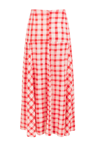 Freida - Red Checkered Vichy